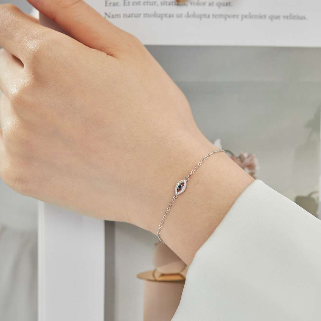 [Amore]Evil Eye Shape Necklace