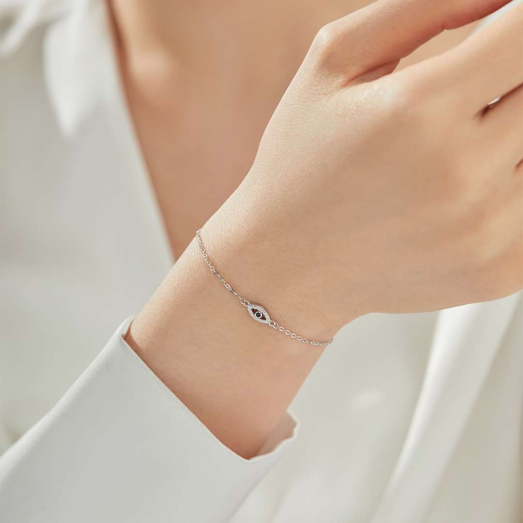 [Amore]Evil Eye Shape Necklace