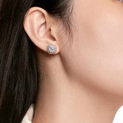 [Amore]Dazzling Heart Shape Lover Earrings