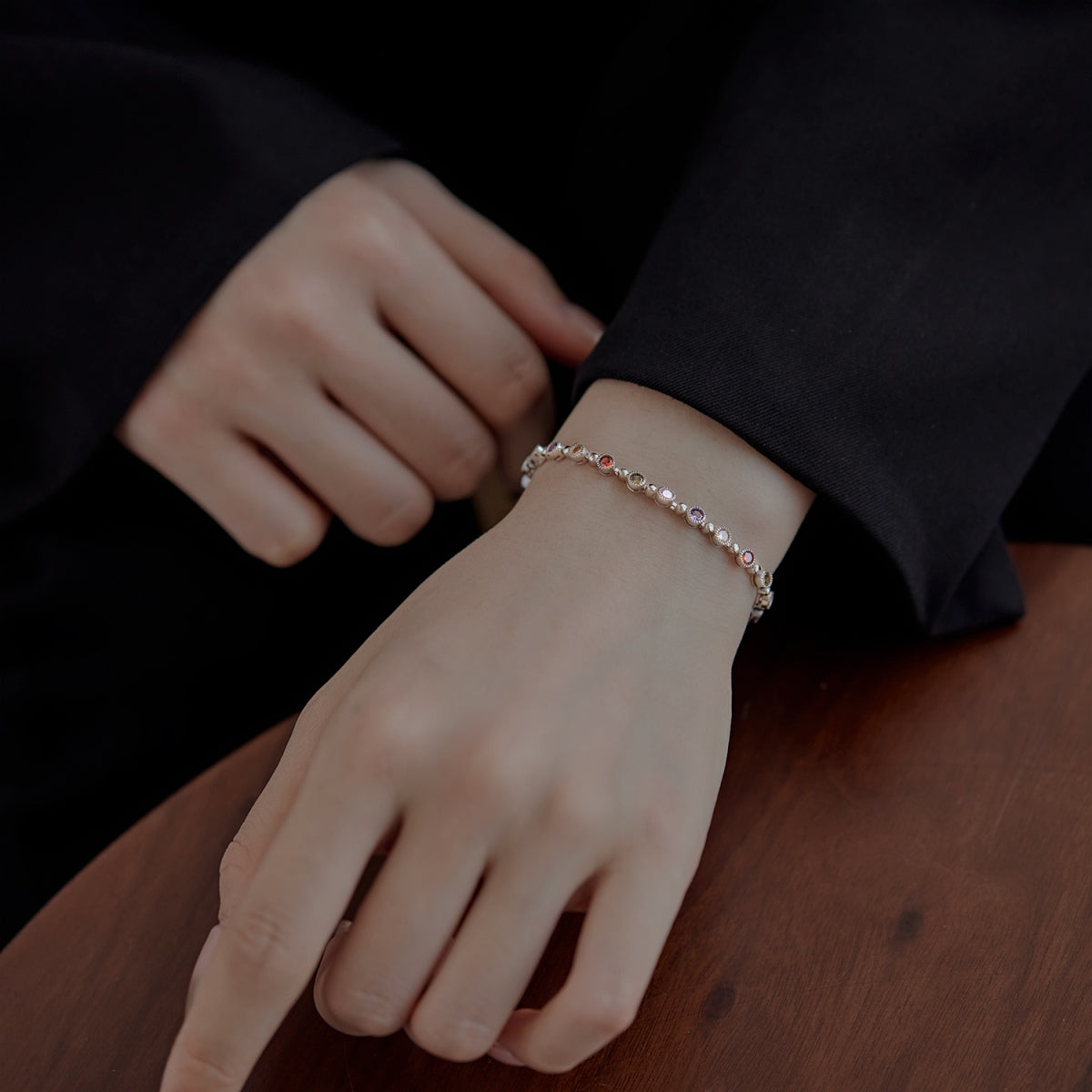 [Amore]Sparkling Exquisite Round Cut Party Bracelet