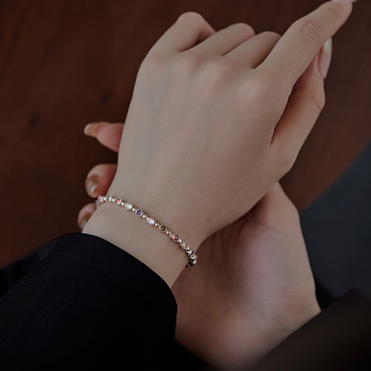 [Amore]Sparkling Exquisite Round Cut Party Bracelet