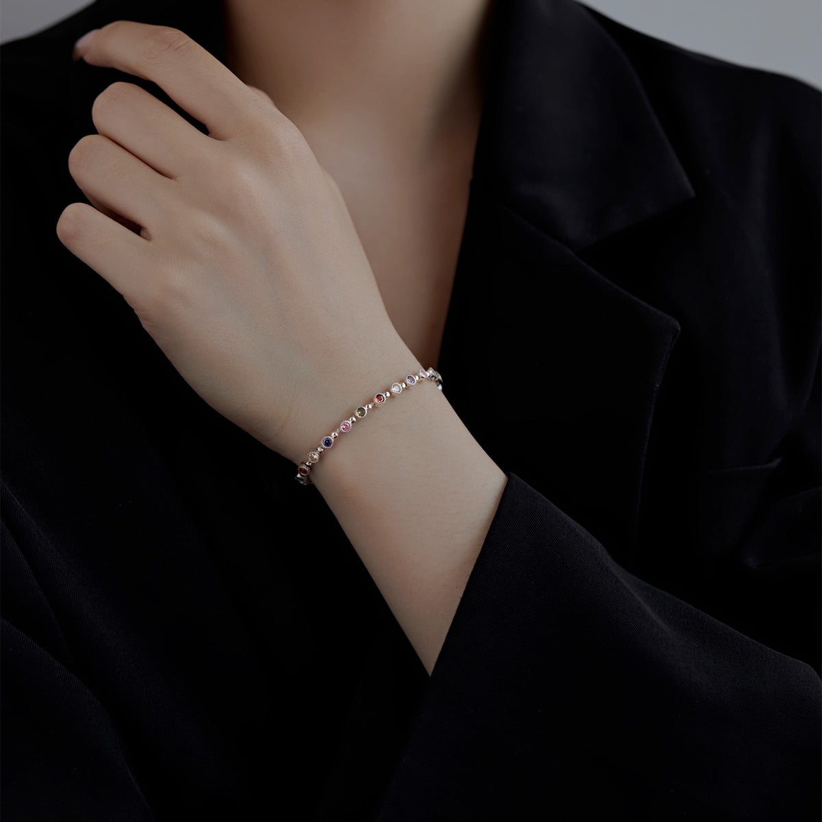 [Amore]Sparkling Exquisite Round Cut Party Bracelet