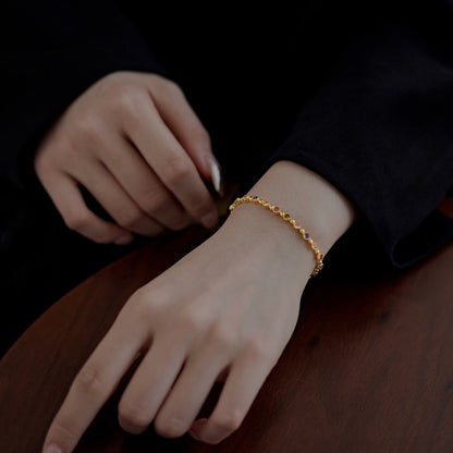 [Amore]Sparkling Exquisite Round Cut Party Bracelet