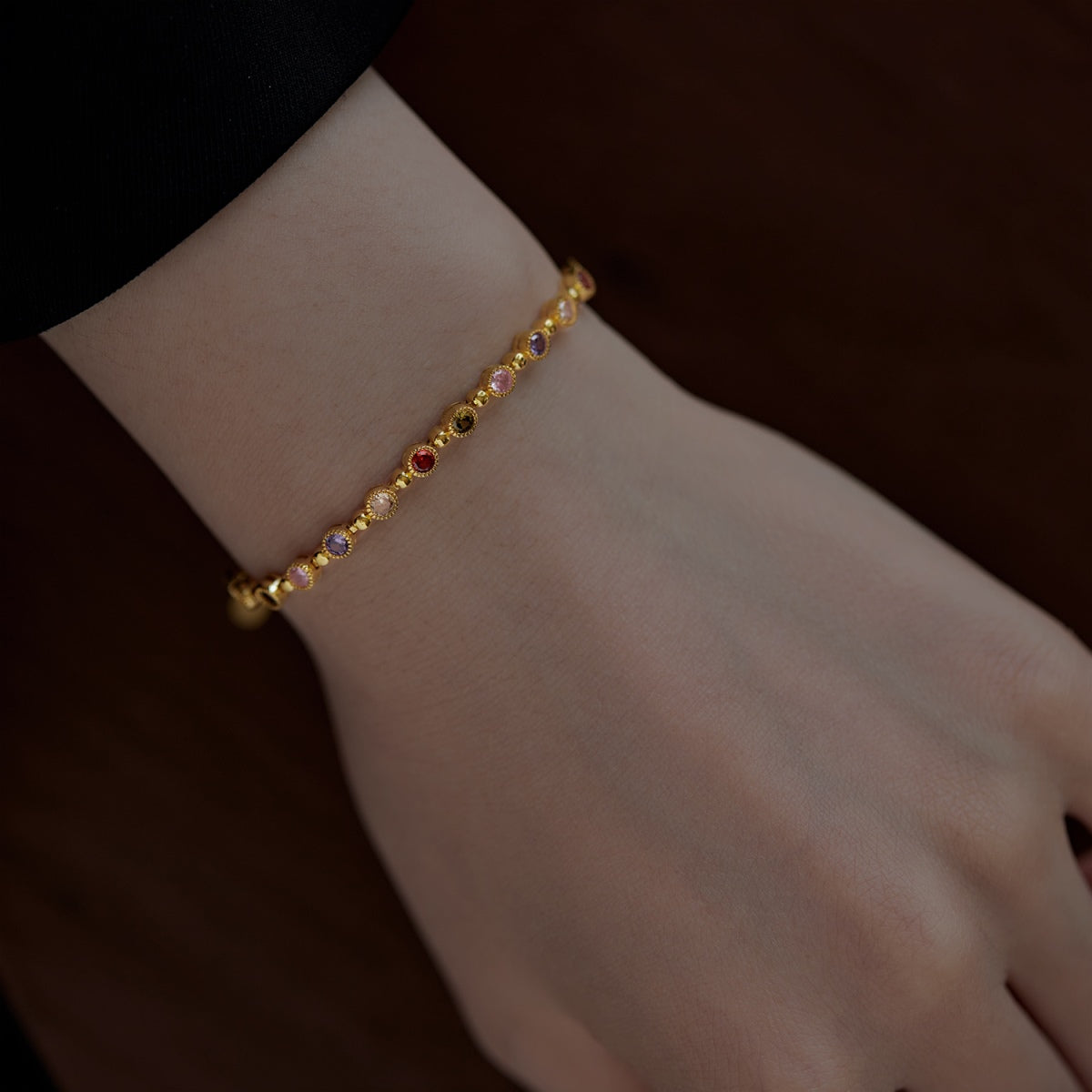 [Amore]Sparkling Exquisite Round Cut Party Bracelet