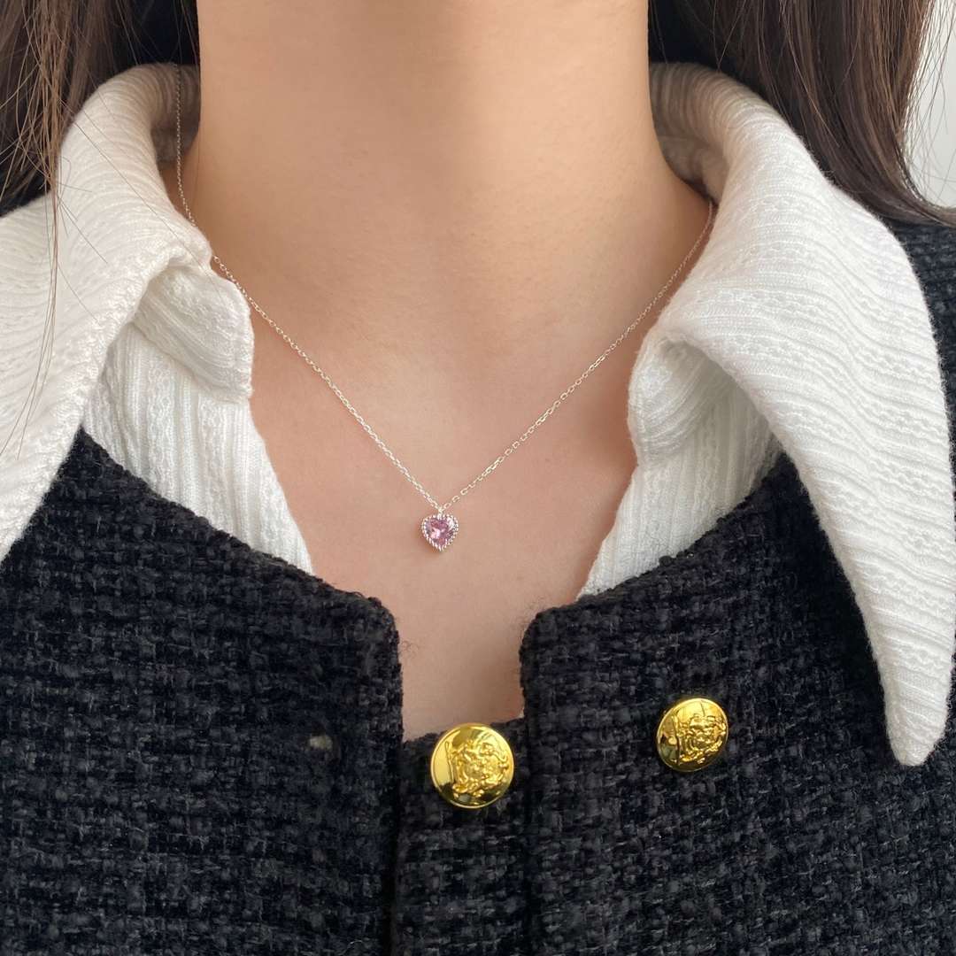 [Amore]Ornate Heart Shape Necklace