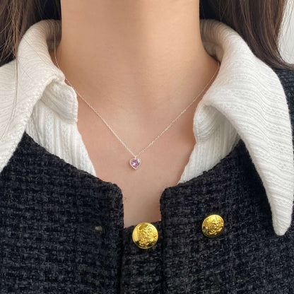 [Amore]Ornate Heart Shape Necklace