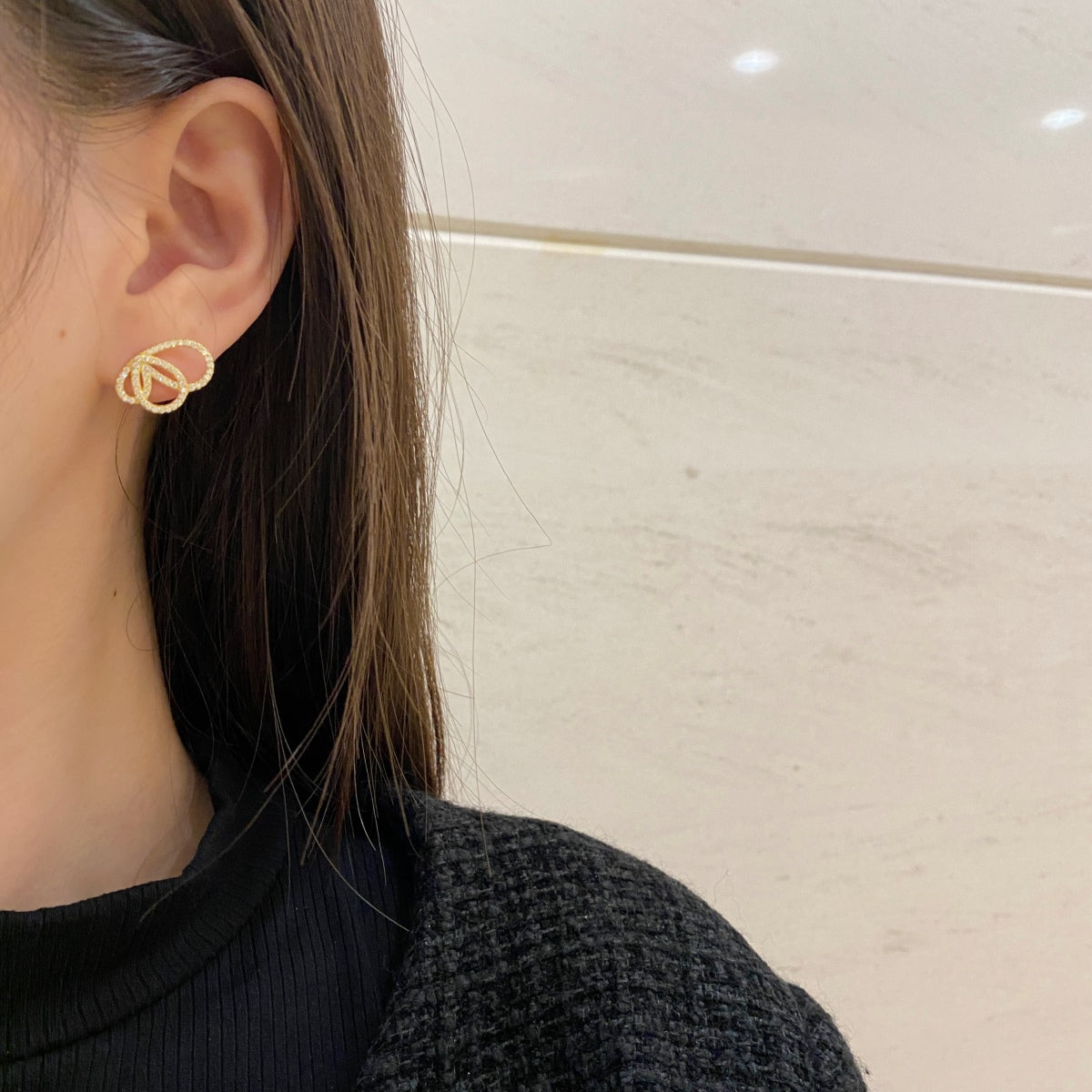 [Amore]Exquisite Butterfly Shape Earrings