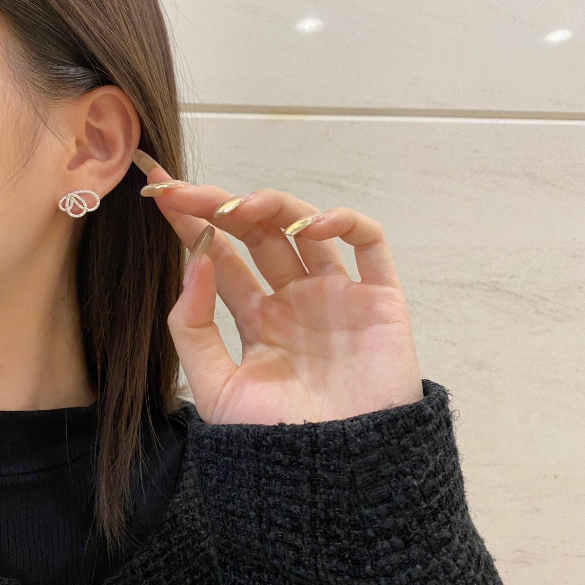 [Amore]Exquisite Butterfly Shape Earrings