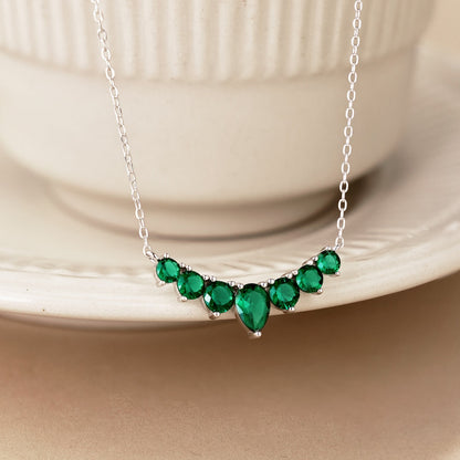 [Amore]Dainty Colorful Heart Necklace