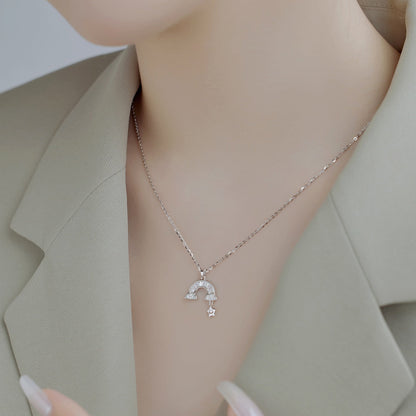 [Amore]Unique Rainbow Star Necklace
