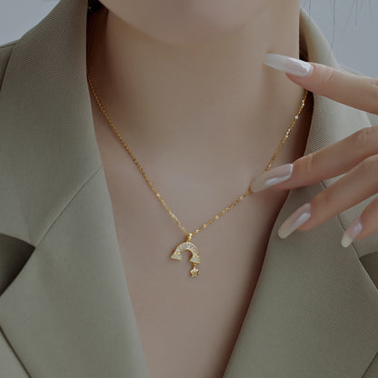 [Amore]Unique Rainbow Star Necklace