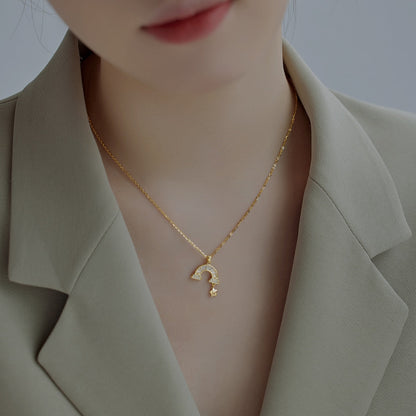 [Amore]Unique Rainbow Star Necklace