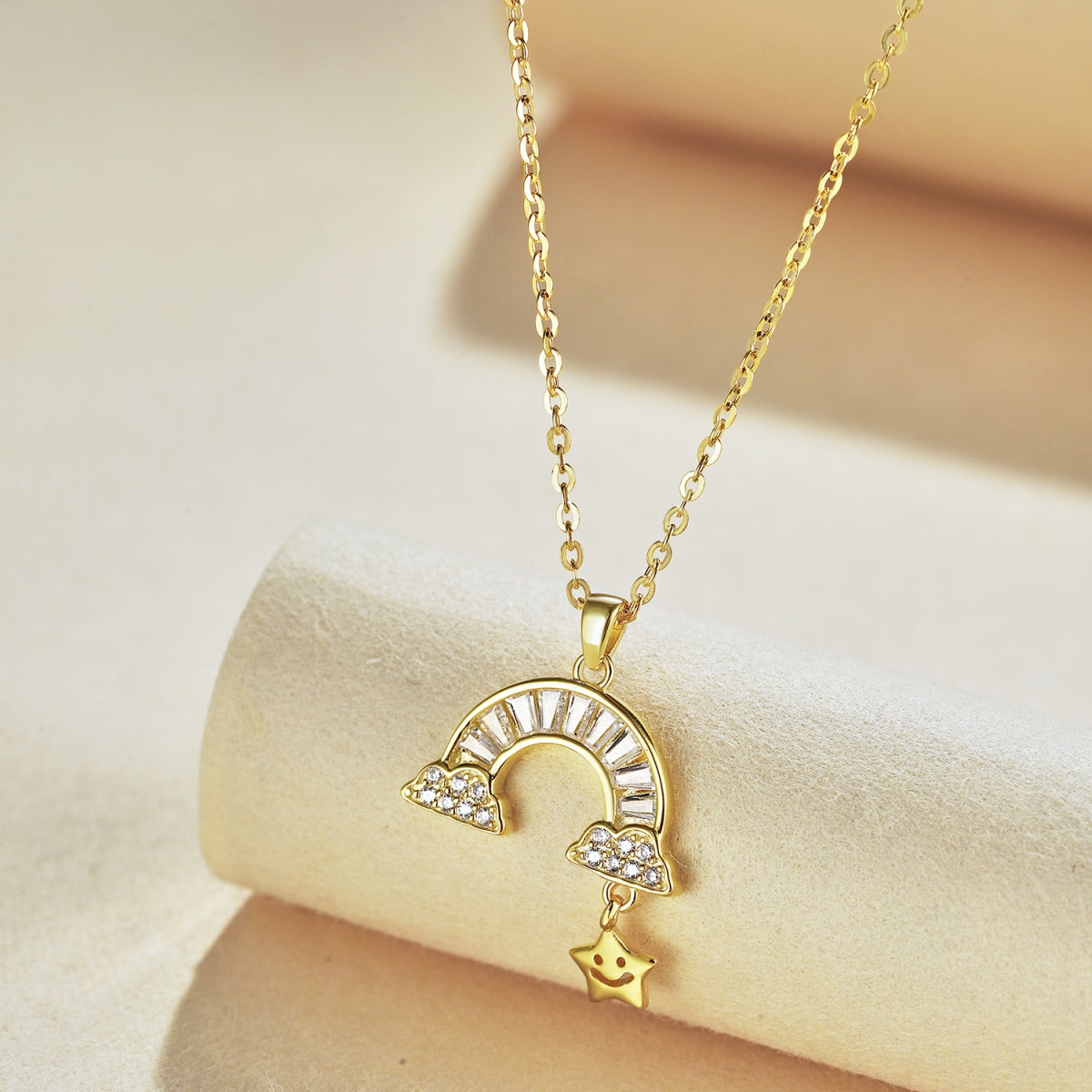 [Amore]Unique Rainbow Star Necklace
