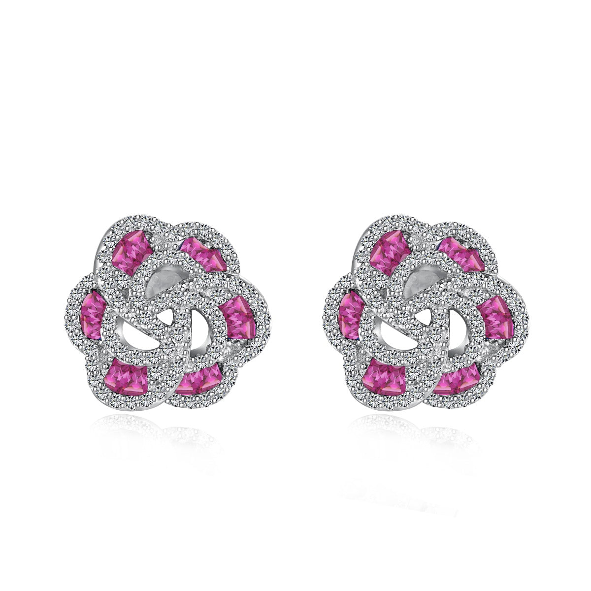 [Amore]Exquisite Flower Shape Daily Earrings