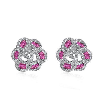[Amore]Exquisite Flower Shape Daily Earrings