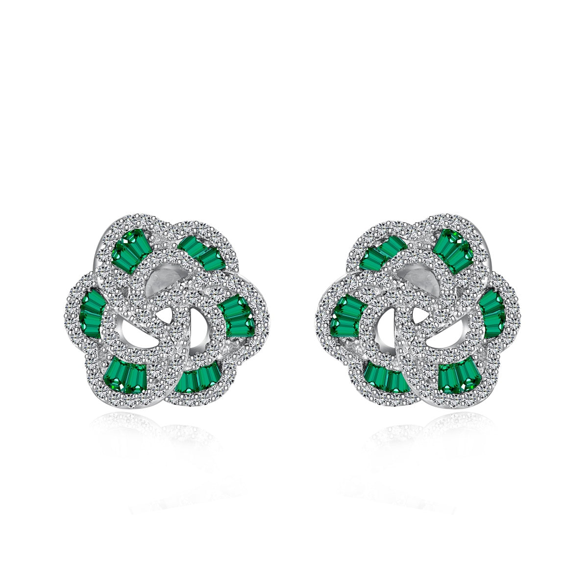 [Amore]Exquisite Flower Shape Daily Earrings