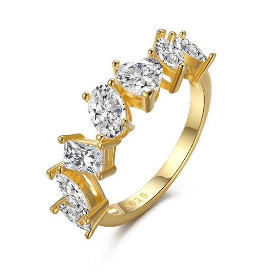 [Amore]Delicate Multi Cut Ring