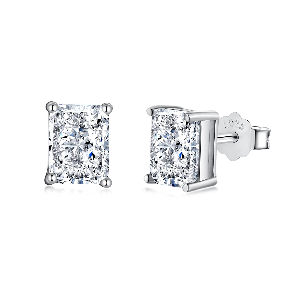 [Amore]Radiant Luxurious Princess Cut Daily Earrings