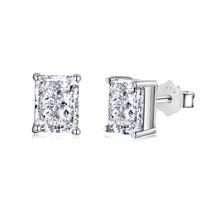 [Amore]Radiant Luxurious Princess Cut Daily Earrings