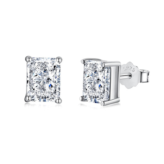 [Amore]Radiant Luxurious Princess Cut Daily Earrings