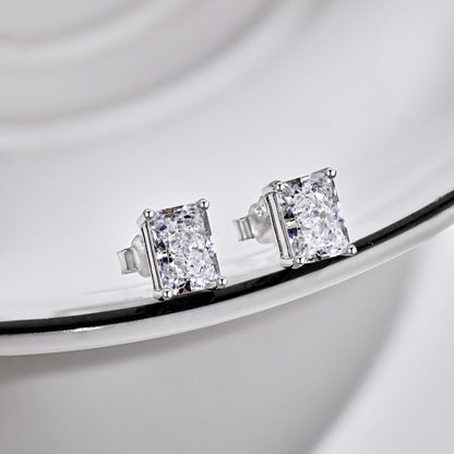 [Amore]Radiant Luxurious Princess Cut Daily Earrings
