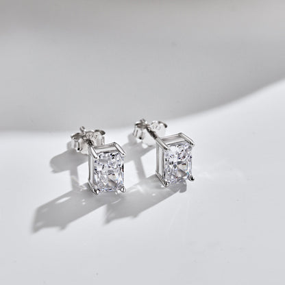 [Amore]Radiant Luxurious Princess Cut Daily Earrings