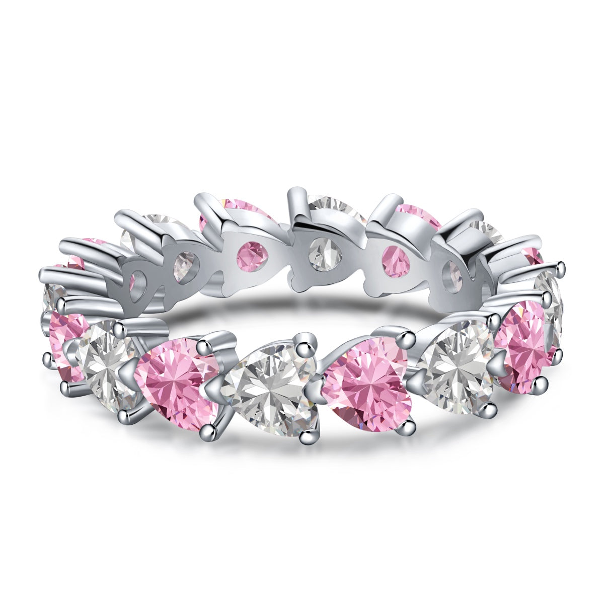 [Amore]0.25 Carat Radiant Romance Heart Cut Lover Ring