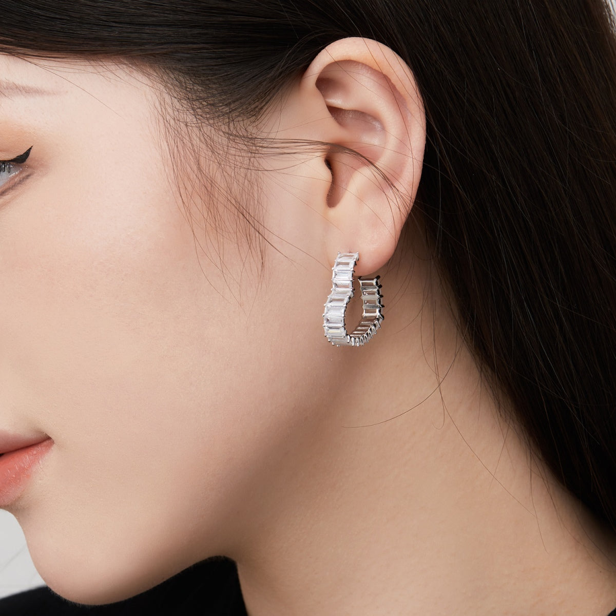 [Amore]Radiant Heart Cutout Earrings