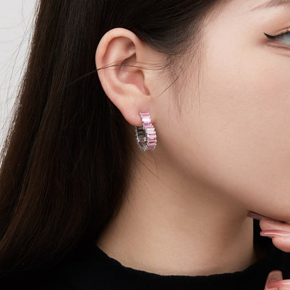 [Amore]Radiant Heart Cutout Earrings