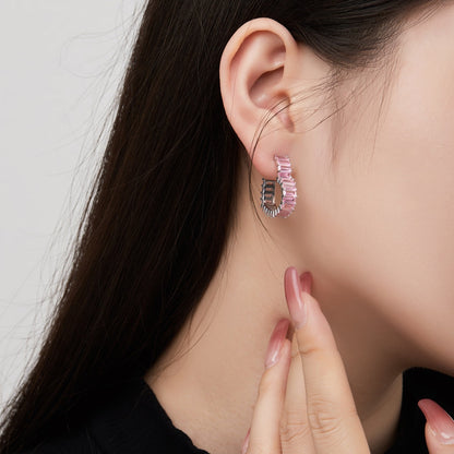 [Amore]Radiant Heart Cutout Earrings