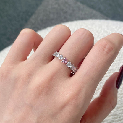 [Amore]0.25 Carat Radiant Romance Heart Cut Lover Ring