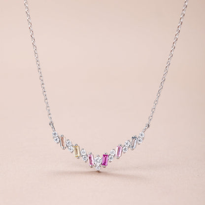 [Amore]Dazzling Rainbow Necklace