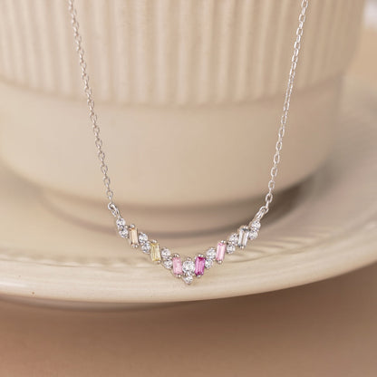 [Amore]Dazzling Rainbow Necklace