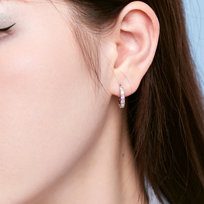 [Amore]Radiant Colorful Round Cut Earrings