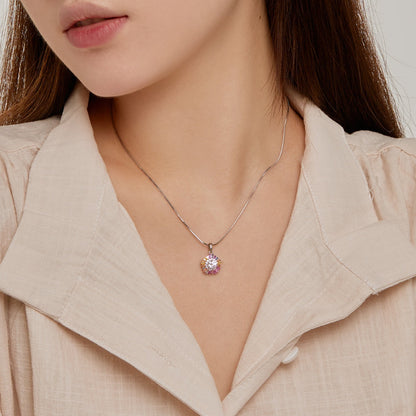 [Amore]Charming Flower Colorful Necklace