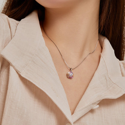 [Amore]Charming Flower Colorful Necklace