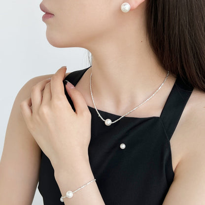 [Amore]Delicate Pearl Earrings