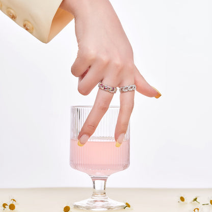 [Amore]Sparkling Vibrant Emerald Cut Daily Ring