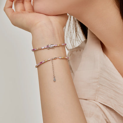 [Amore]Delicate Romantic Heart Shape Lover Bracelet