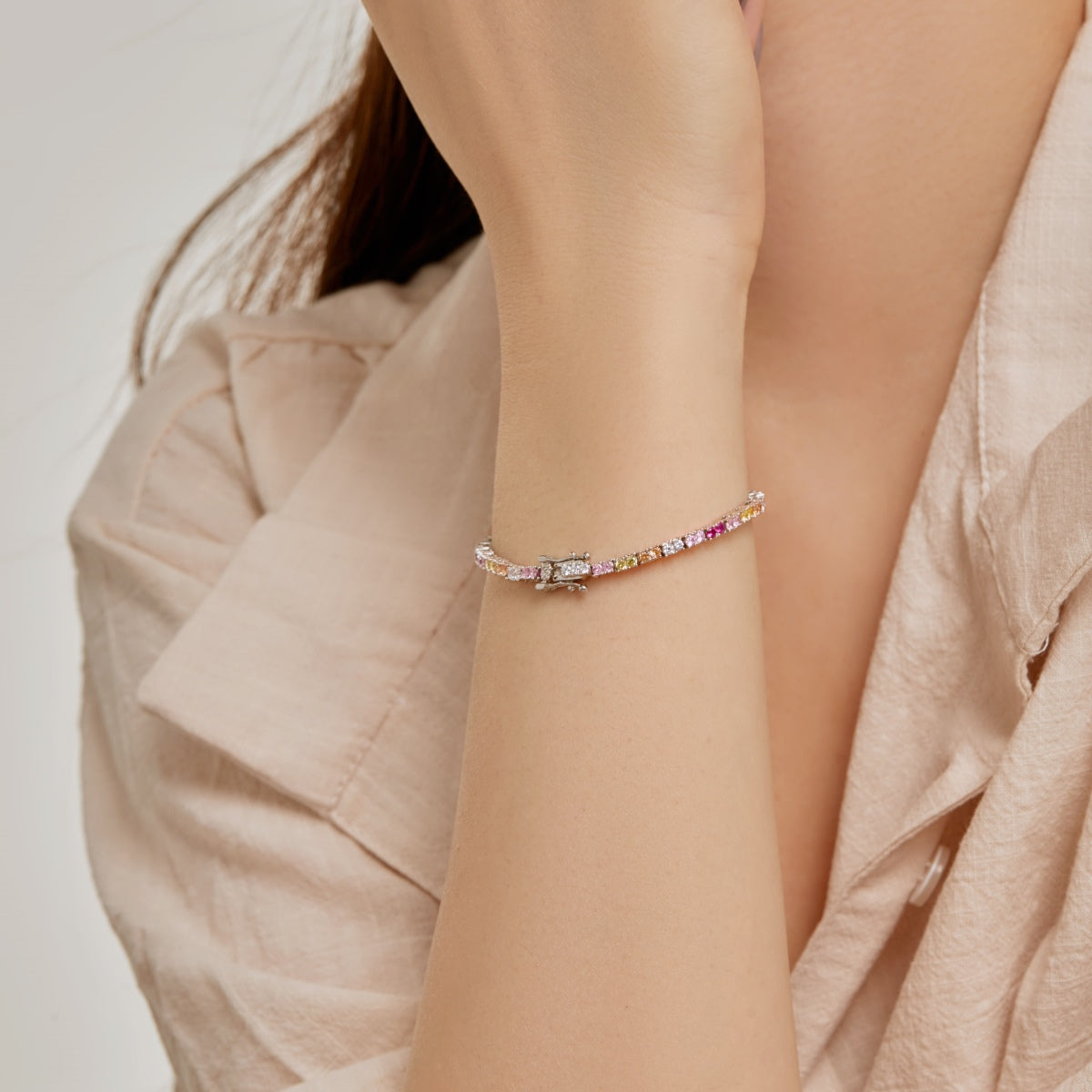 [Amore]Delicate Romantic Heart Shape Lover Bracelet
