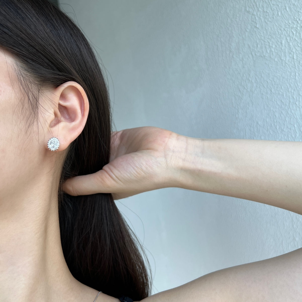[Amore]Delicate Radiant Oval Cut Daily Earrings