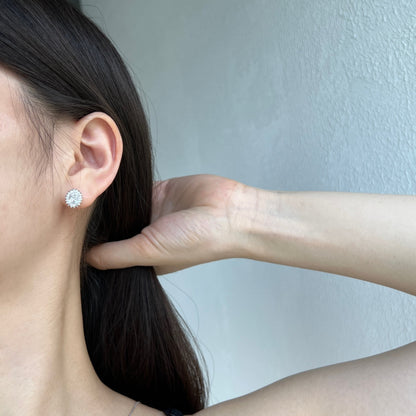[Amore]Delicate Radiant Oval Cut Daily Earrings
