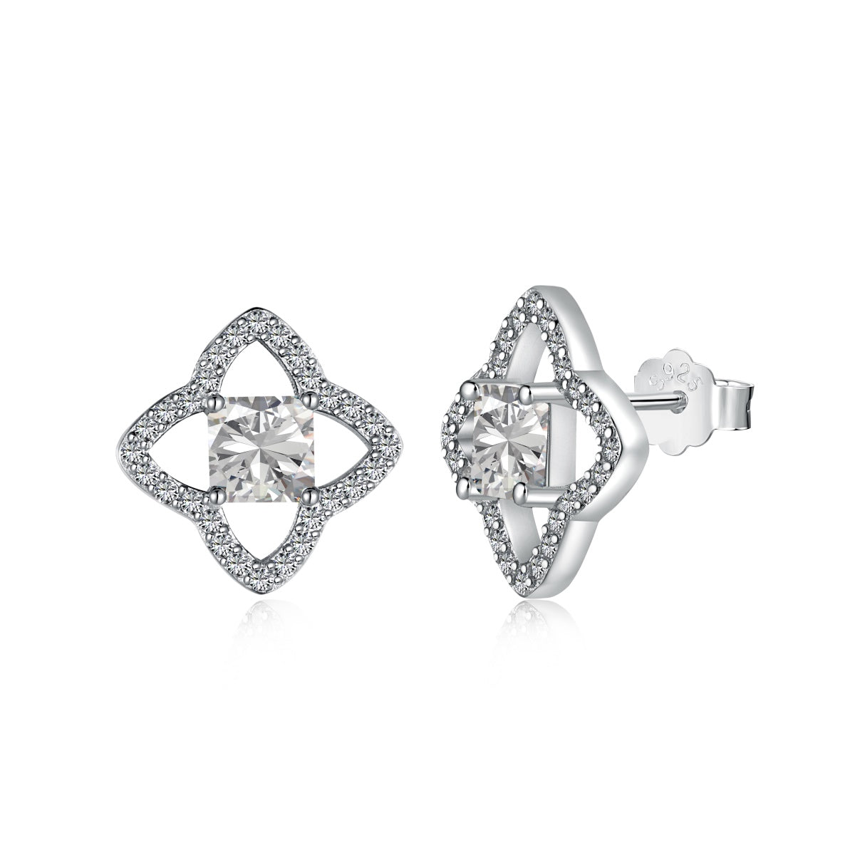 [Amore]Elegant Star Shape Princess Cut Daily Earrings