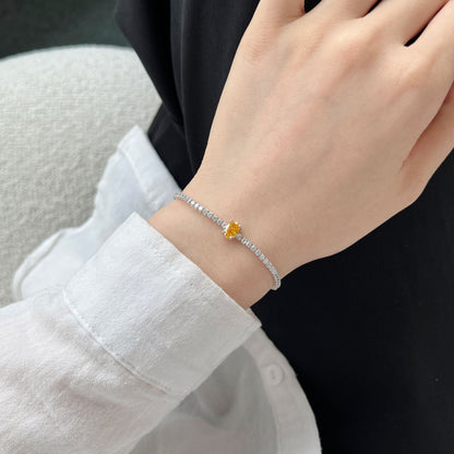 [Amore]0.75 Carat Exquisite Oval Cut Daily Bracelet