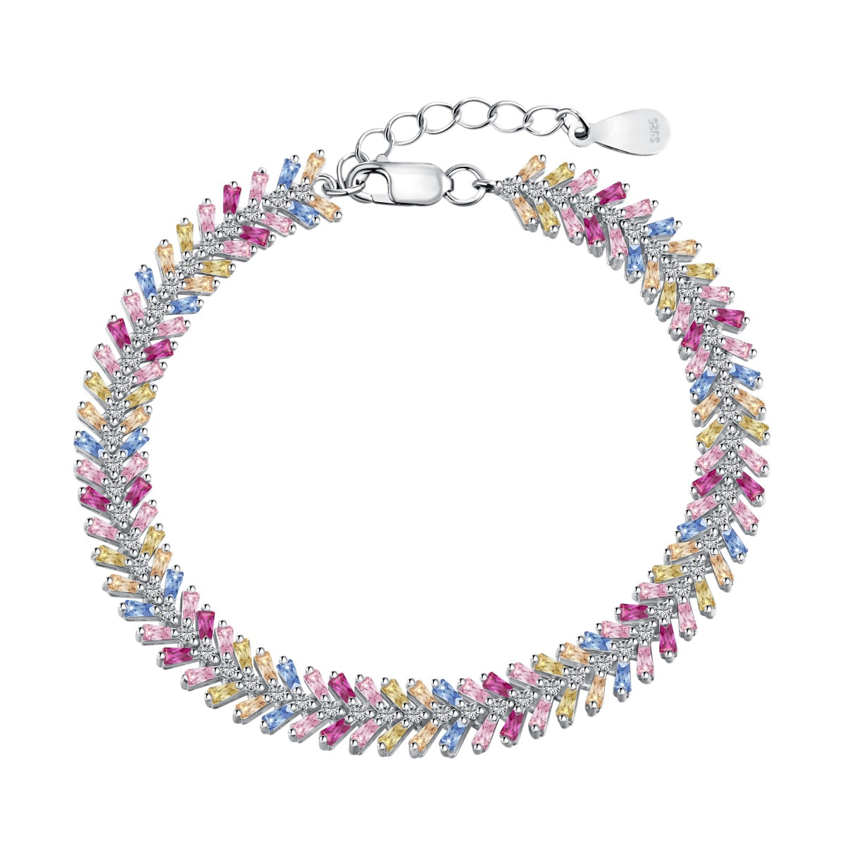 [Amore]Dainty Radiant Emerald Cut Daily Bracelet