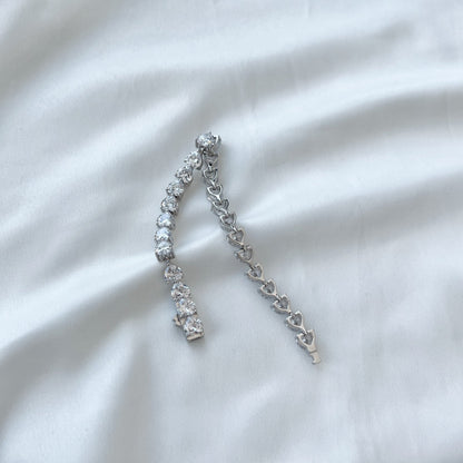 [Amore]0.75 Carat Elegant Romantic Heart Shape Lover Bracelet