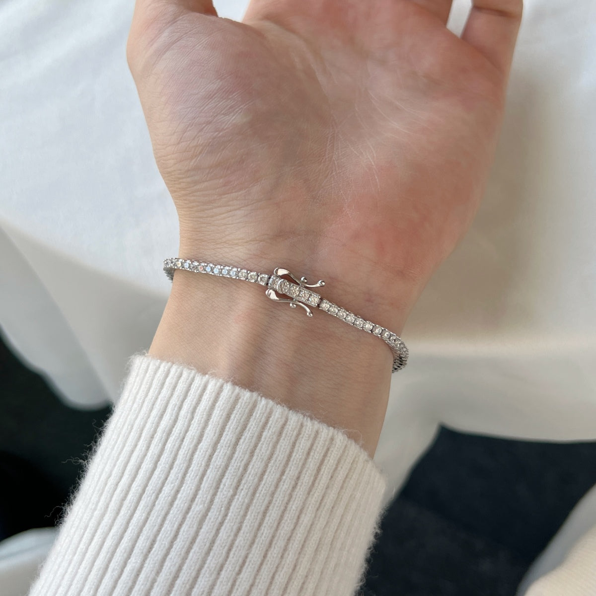 [Amore]Dazzling Exquisite Round Cut Daily Bracelet