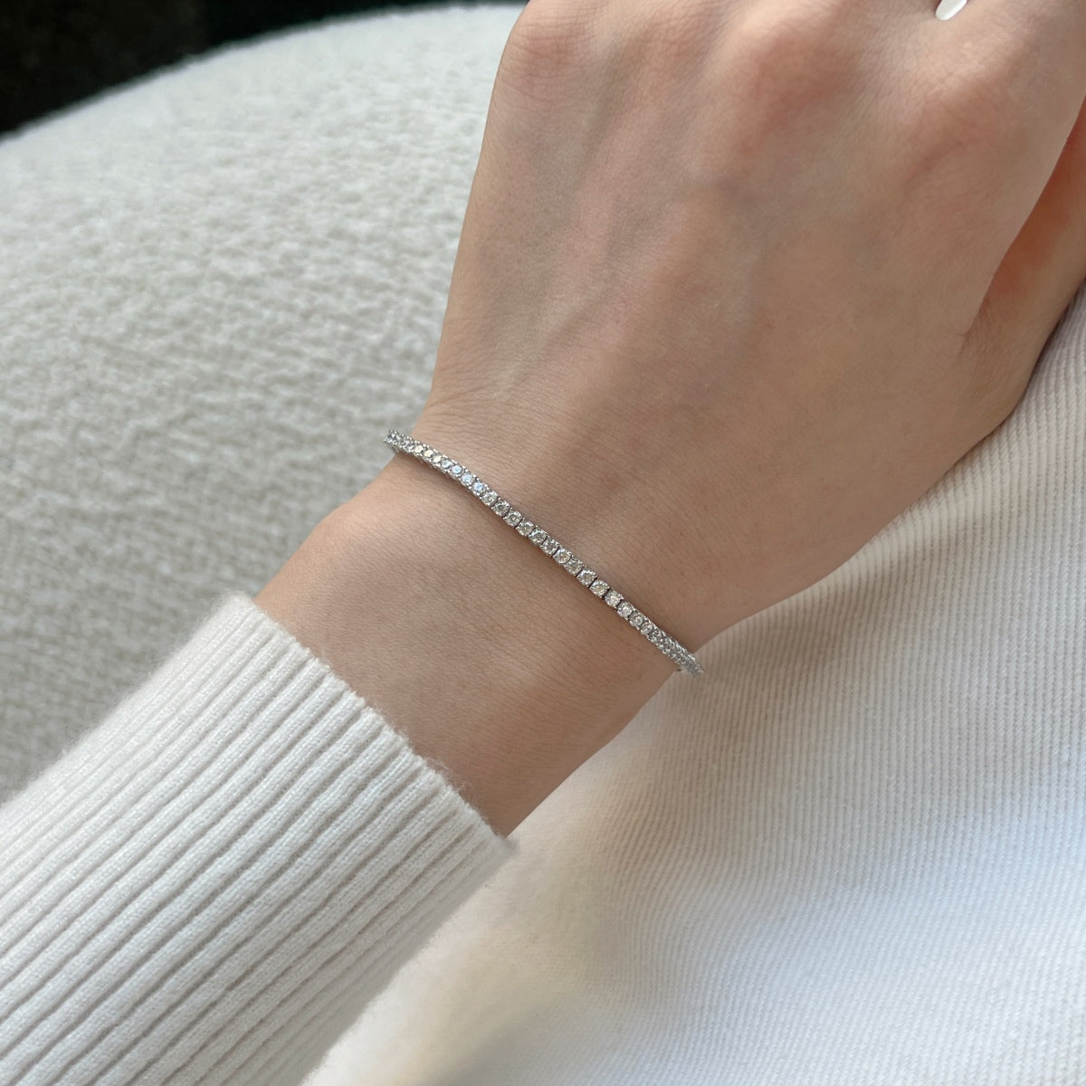 [Amore]Dazzling Exquisite Round Cut Daily Bracelet