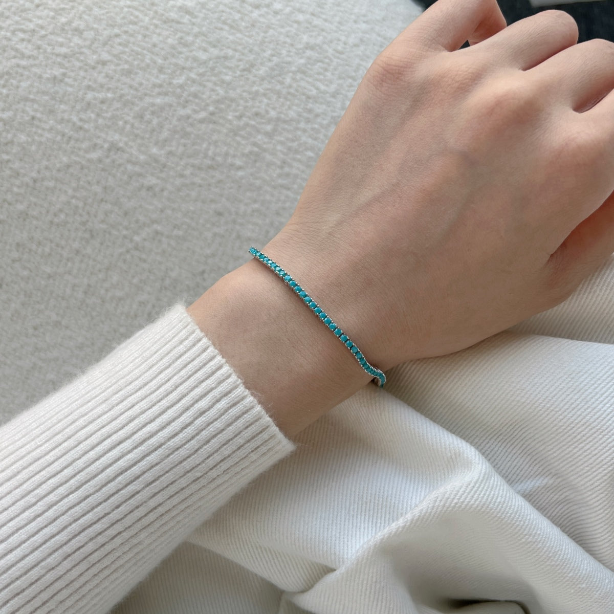 [Amore]Dazzling Exquisite Round Cut Daily Bracelet