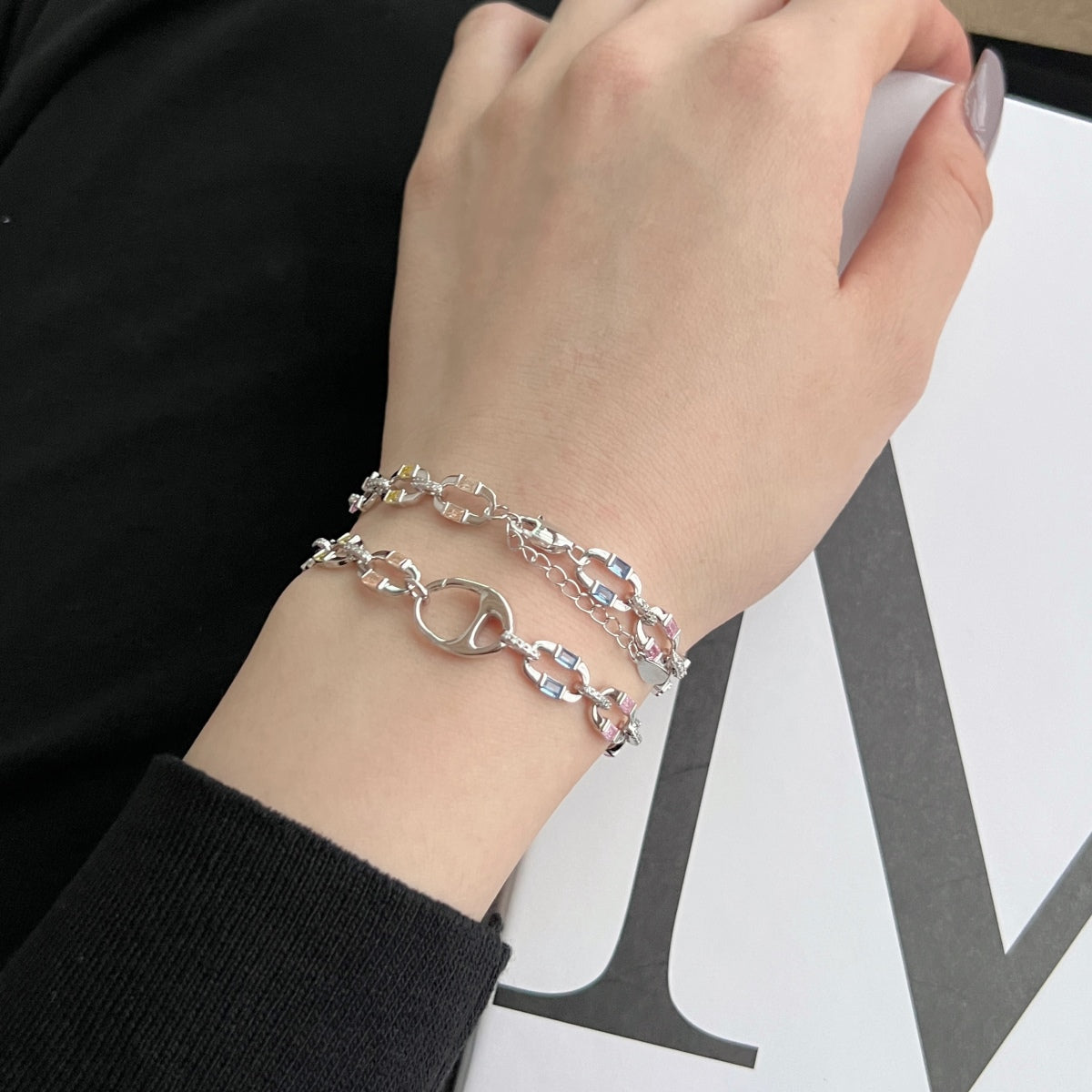 [Amore]Dazzling Colorful Daily Bracelet